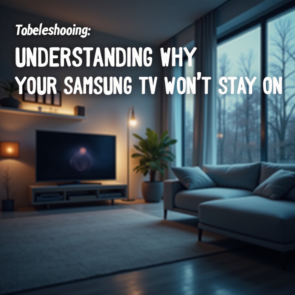 samsung tv won't stay on