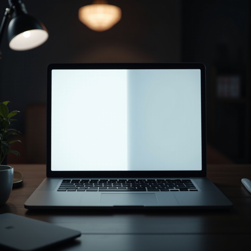 laptopscherm half wit
