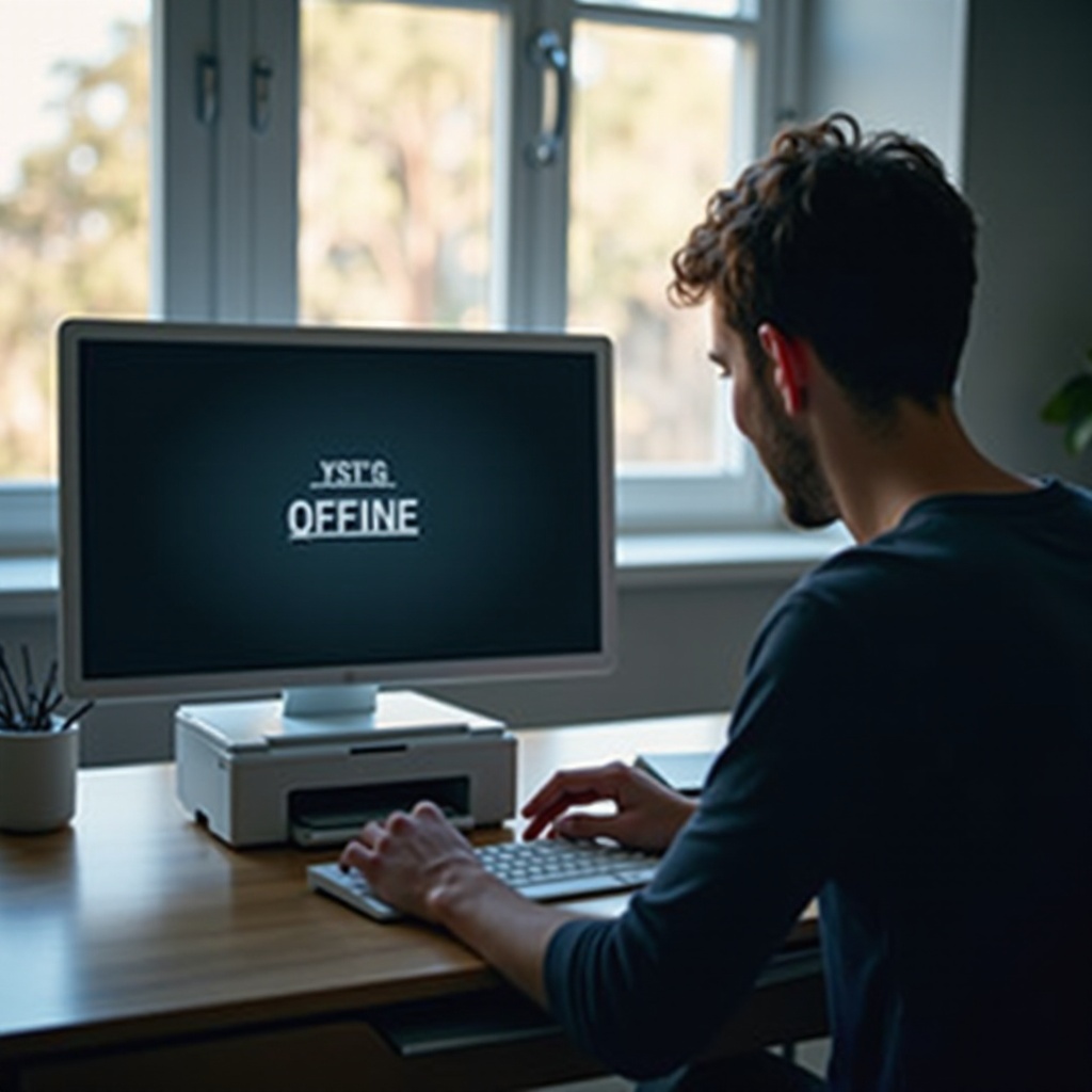 프린터가 오프라인이라고 말하는 이유