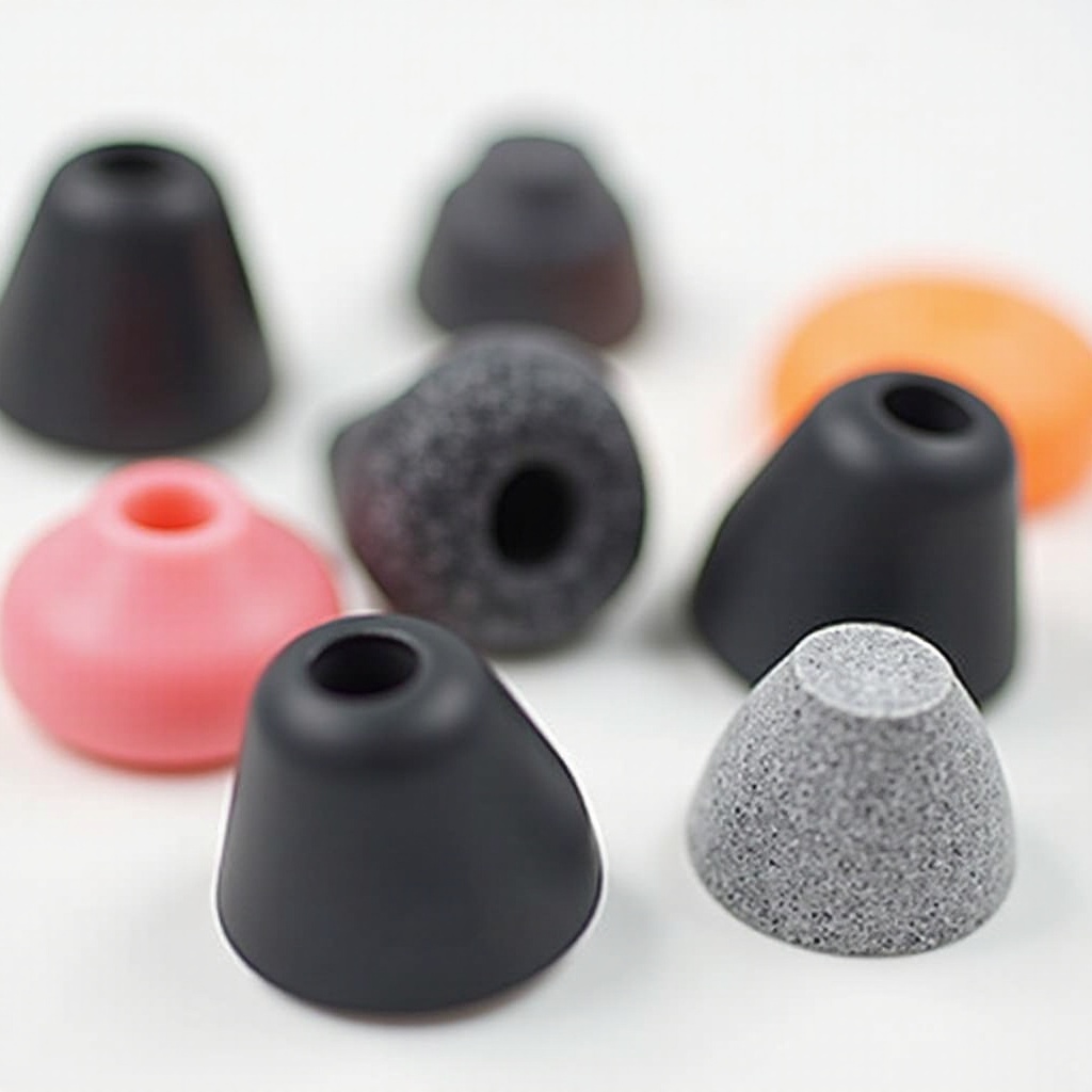 nonslip earbud tips for skullcandy rail