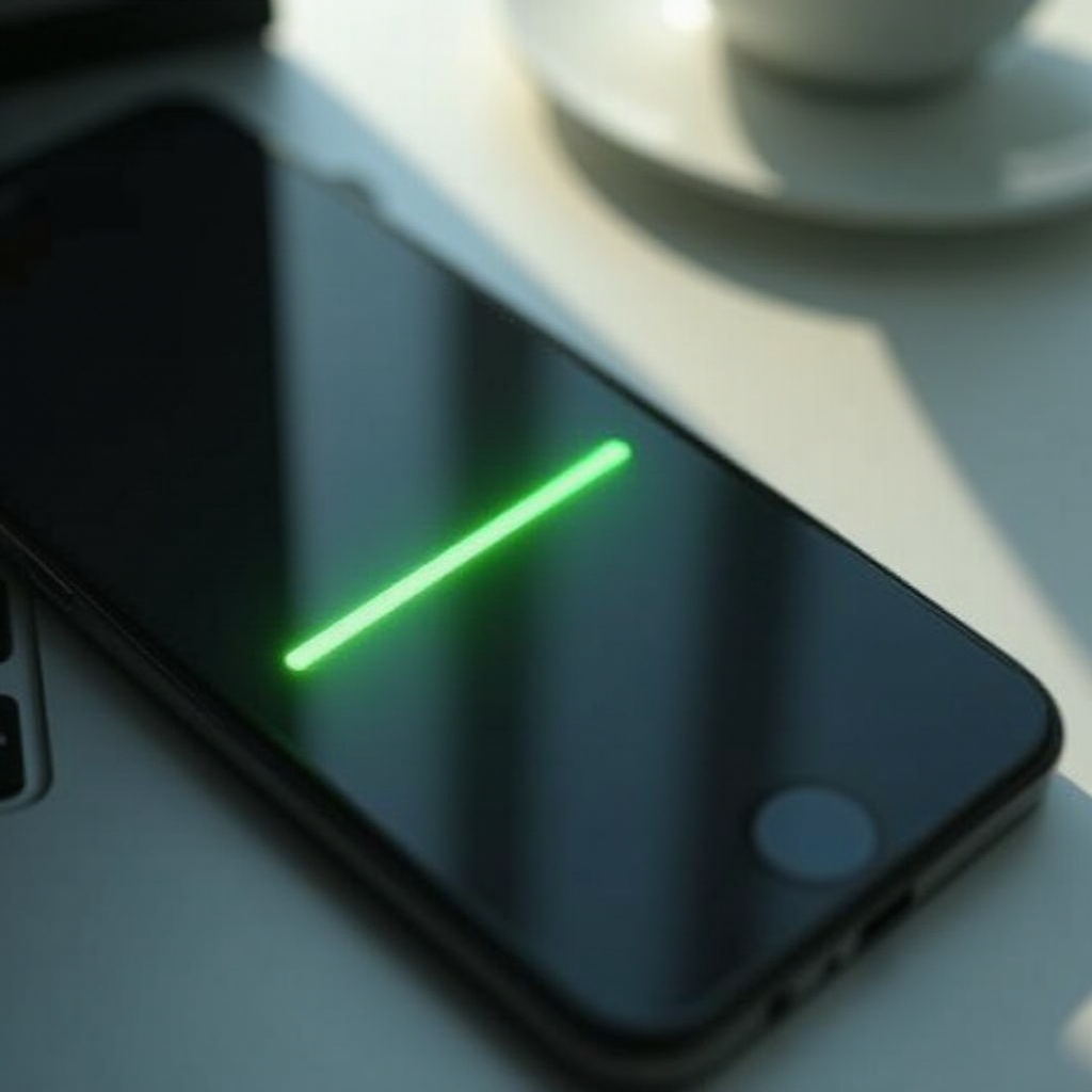 เส้นสีเขียวบนหน้าจอโทรศัพท์ของฉันจะหายไปหรือไม่?