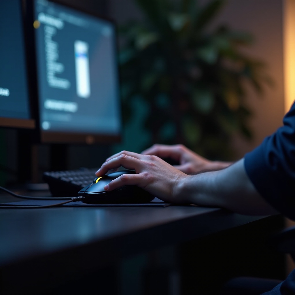 커세어 마우스가 작동하지 않음