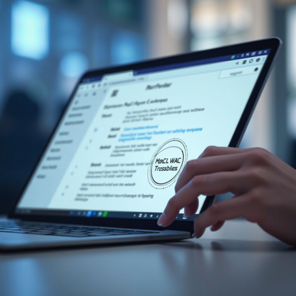 hanki kannettavan tietokoneen MAC-osoite