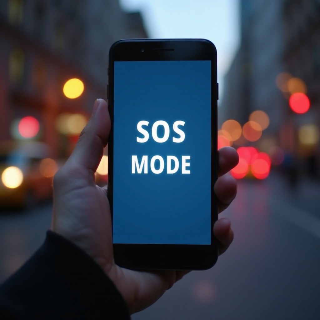 new phone in sos mode