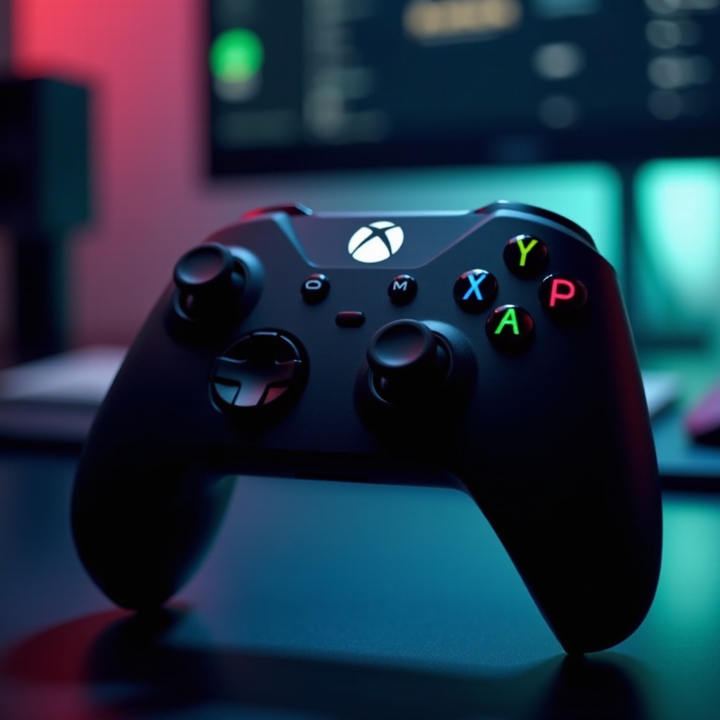 คอนโทรลเลอร์ Xbox ที่มีรูปแบบ PS4