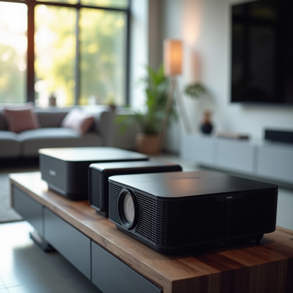 projektor z głośnikami i bluetooth